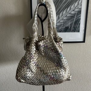 Gold Woven Purse